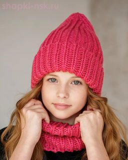 Q 193 D 193 Комплект флис (колпак+снуд) (52-54)