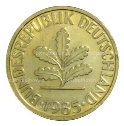 Монета 10 пфеннигов 1985 года D Германия