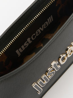 Женская сумка на плечо JUST CAVALLI METAL LETTERING Артикул 4107788, черный  фото 6