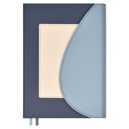 Ежедневник недатированный ESCALADA А5, 160 л., арт. 61069/ 15 АППРЕТ СИЗО-СИНИЙ (кожзам: 150х211 м