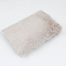 Лежак с подушкой FURRY №1, 45 х 35 х 14 см, вельвет, мех, синтепух, бежевый - Пижон фото 5