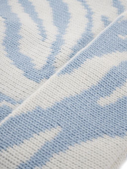 Шапка жен. шерсть+акр LB-BR55024 white/l.blue
