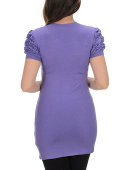 17251 VIOLET Туника женская (92% вискоза, 8% эластан)