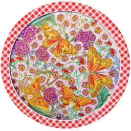 Подставка керамическая 18 см "Бабочки в цветах"