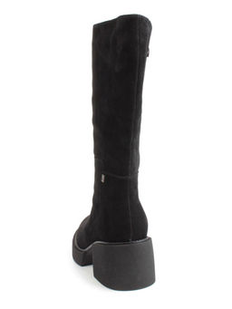 02-FI908-2M BLACK Сапоги зимние женские (натуральная замша, натуральный мех) - Фабричный китай фото 5
