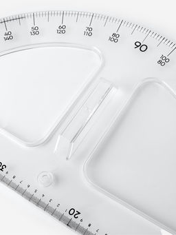 Транспортир портновский 180°, пластик