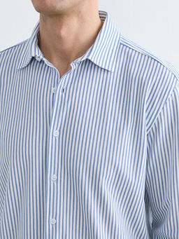 Regular Fit ?izgili Erkek G?mlek