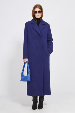 Пальто ярко-синий