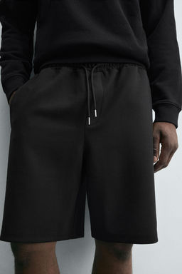 INTERLOCK BERMUDA SHORTS WITH LABEL - Zara фото 5