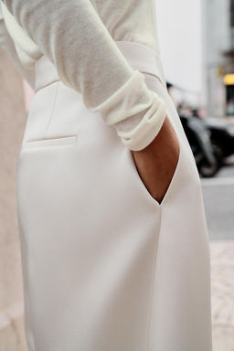 PANTAL?N BARREL SATINADO / Crudo - Zara фото 5