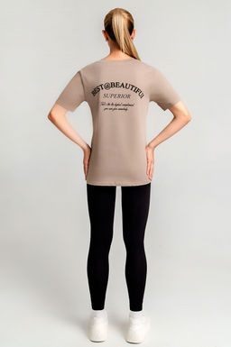 Арт. 21624/1 Костюм с лосинами 42-50 (5 шт) Цвет:верх- бежевый, низ- черный