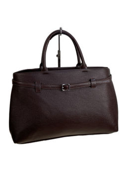 Женская сумка из искусственной кожи, цвет шоколад