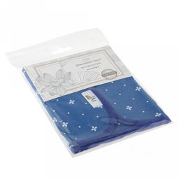 Эко-мешочек 25х30см Корсика синий, на завязках, хлопок 100%, упаковка классическая ПП с подвесом 14,5х20см, Домашняя мода (Россия)  фото 4