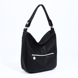 Сумка-мешок на молнии, наружный карман, цвет чёрный - Simaland фото 3