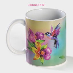 Кружка - хамелеон Доляна Колибри, 350 мл, керамика, небольшие дефекты