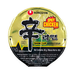 Лапша б/п Шин Рамен острая со вкусом курицы/Shin Ramyun Spicy Chicken Nongshim, Корея, 68 г