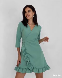 Платье Бэкка (фисташковый) - Nadi bordo фото 2