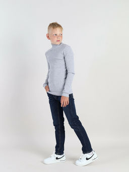 CRB wear/CWKB 63152-11 Водолазка для мальчика, серый меланж/Ex.Cherubino  фото 6