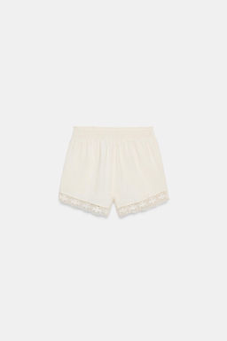 SHORTS FLORES BORDADAS / Crudo - Zara фото 8