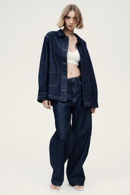 Chaqueta camisera en denim - H&m фото 5
