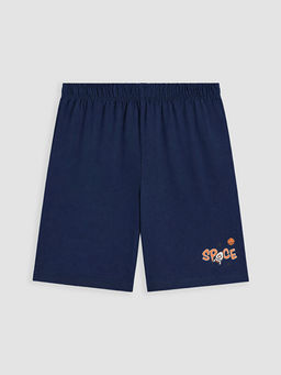 Bask?l? Erkek ?ocuk Pijama Alt? 2li