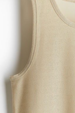 Camiseta metalizada sin mangas Regular Fit - H&m фото 2