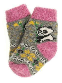Носки детские Панда с цветком 6312-1 - Рассказовские варежки фото 3