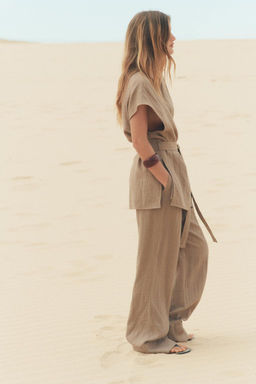 PYJAMA-STYLE TROUSERS - Zara фото 16