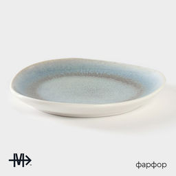 Десертная тарелка Magistro Ocean, d=17 см, фарфор, голубая