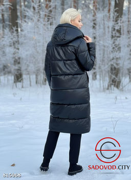 Куртка женская зимняя из эко-кожи