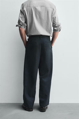 LYOCELL-COTTON BALLOON FIT TROUSERS