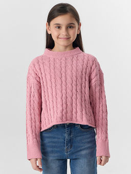 Джемпер для девочек розовый