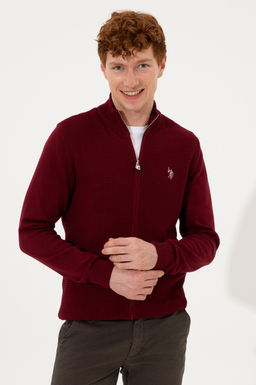 Erkek Bordo Basic Triko H_rka