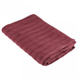 Полотенце махровое "Шелковый путь" 70х140см, хлопок 100%, бордовый (Китай)