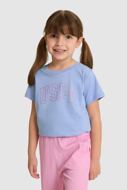 K_z _ocuk Bisiklet Yaka Mor Basic Ti__rt - U.s. polo assn фото 4