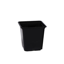 Цена за 24 шт. Горшок для рассады, 500 мл, 9×9×9.5 см, пластик, чёрный