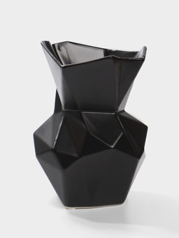 Ваза настольная керамика "Анхель" 20х12 см, чёрный