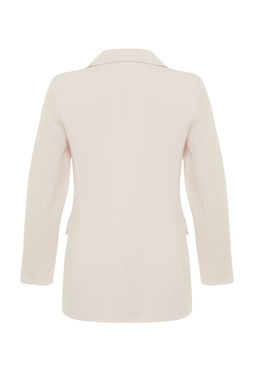 TRENDYOLMILLA Siyah Oversize Astarl? Kruvaze Kapama Dokuma Blazer Ceket TWOAW21CE0145  фото 32