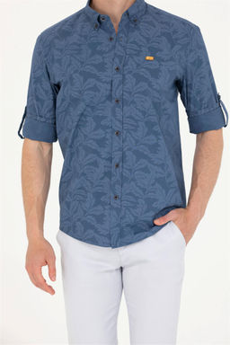 U. S. Polo Assn Мужская темно-синяя рубашка с длинным рукавом - U.s. polo assn фото 13