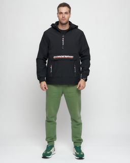 Куртка-анорак спортивная мужская черного цвета 88620Ch - Wonderrman фото 2