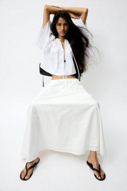 Maxifalda en popelina de algod?n - H&m фото 4
