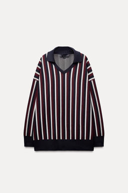 STRIPED POLO NECK JUMPER - Zara фото 5