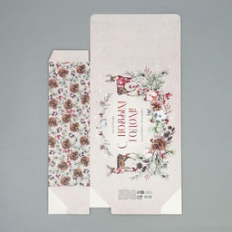 Коробка складная Новогодняя акварель, 22 30 10 см - Дарите счастье фото 6