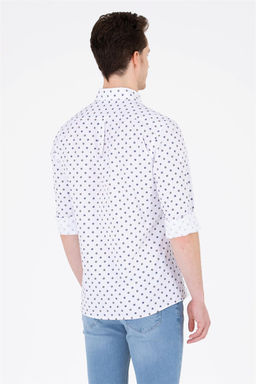 Мужская белая рубашка с длинным рукавом - U.s. polo assn фото 12