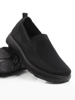 05-TEX-D03-07 BLACK Полуботинки спортивные летние мужские (текстиль)