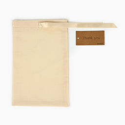 Цена за 5 шт. Мешочек подарочный из хлопка Спасибо, 16 х 24 см +/- 1.5 см - Дарите счастье фото 4