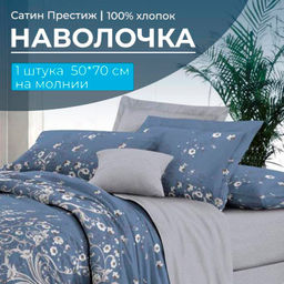 Наволочка 50*70 см, сатин Престиж, на молнии (Роскошный вид (основа))