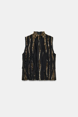 ZW COLLECTION LIMITED EDITION SEQUIN TOP - Zara фото 4