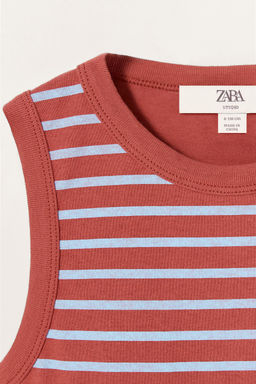 LIMITED EDITION CUT-OUT STRIPED T-SHIRT - Zara фото 8