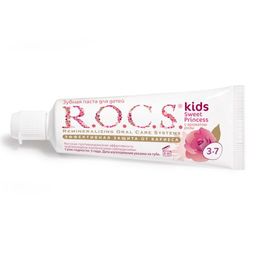 Зубная паста РОКС Kids Sweet Princess с ароматом Розы, 45 г ROCS/РОКС - R.o.c.s. фото 3